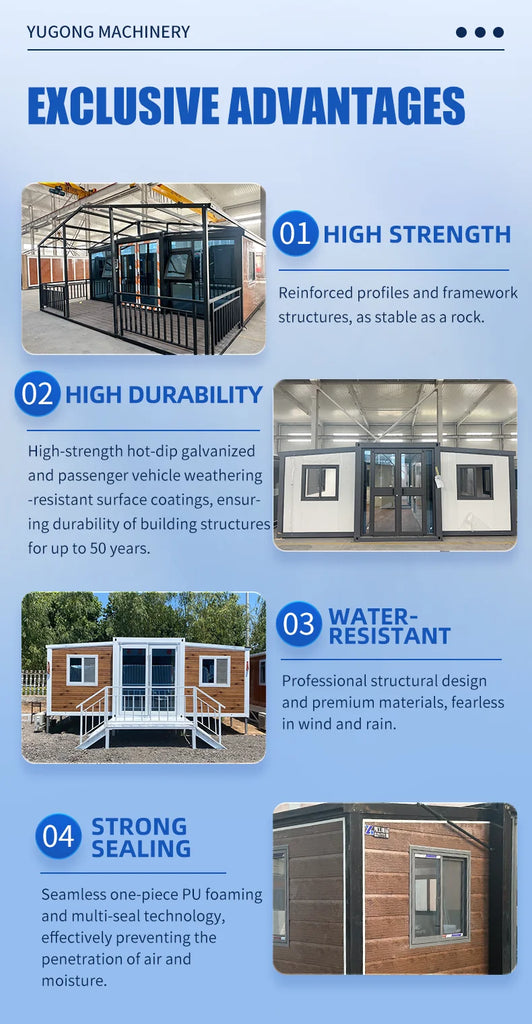 Luxury Foldable Container House 20FT / 40FT – Expandable Modular Tiny Home