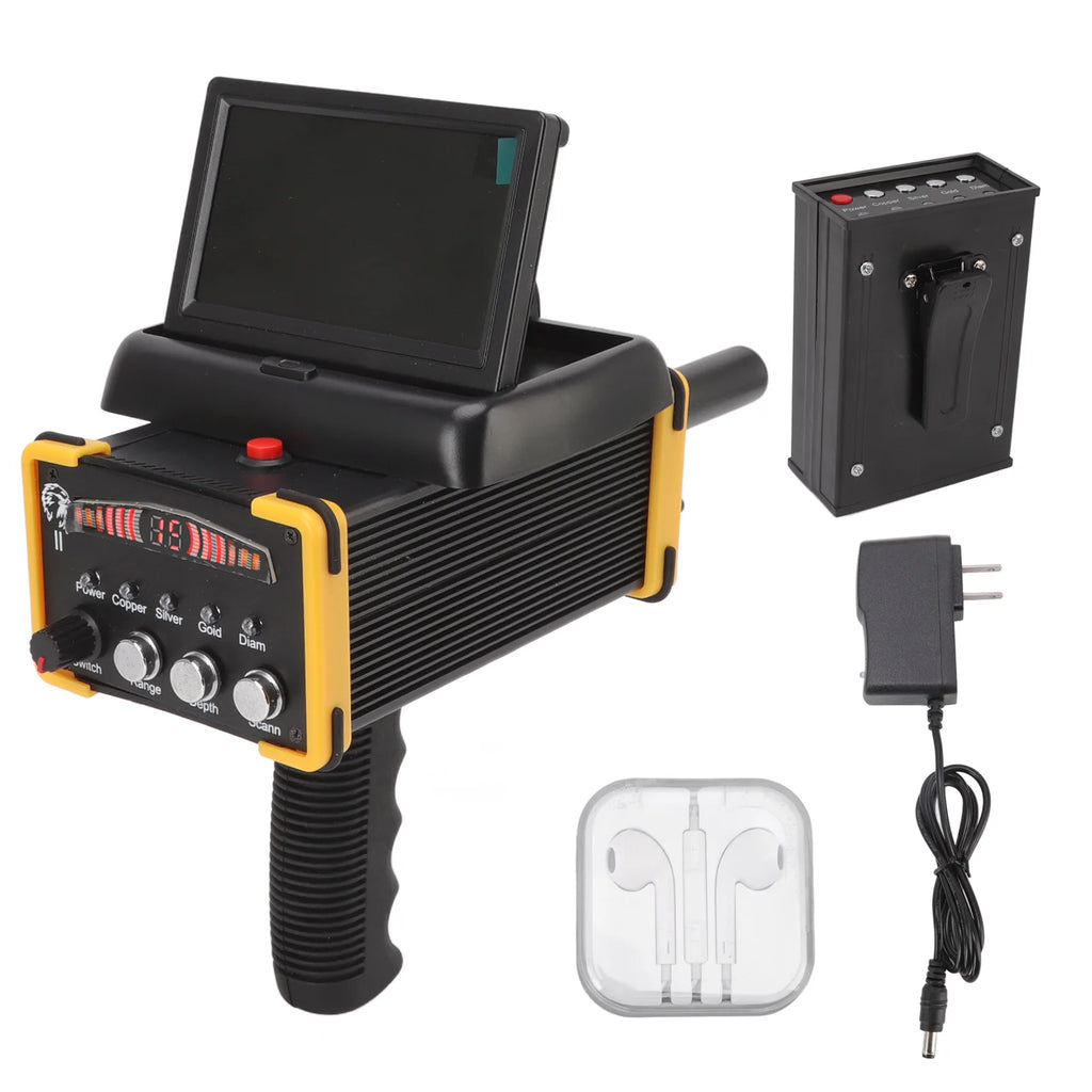 30m Deep Metal Detector with Folding Screen | GR9000 Professional Gold Finder – 1000m Range