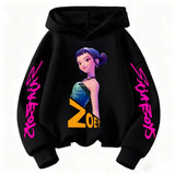 New Fashion Kpop Devil Hunter ZOEY Hoodie for Children – Cute Harajuku Unisex Sportswear thumbnail 7