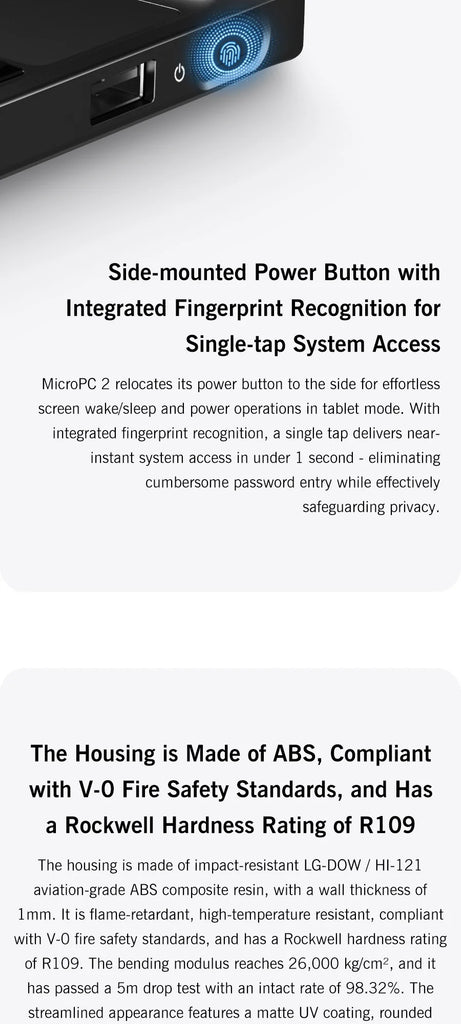 GPD MicroPC 2 – 7-Inch Mini Laptop with Intel® Core™ i3-N300/N250, 16GB RAM & 512GB SSD – Ultra-Portable Windows 11 Pocket Computer