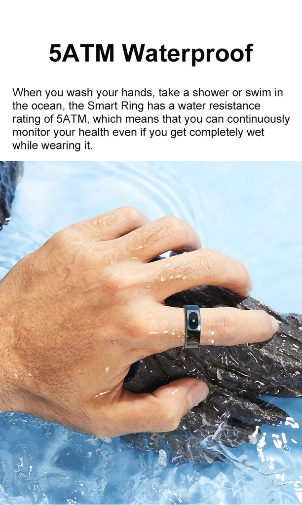 R08 Smart Ring – Touch Control | Health Monitoring | Waterproof Performance