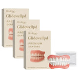 Full Denture Fake Teeth Set with Silicone Upper & Lower Veneers – Natural Fit Smile Kit with Adhesive Gel thumbnail 18
