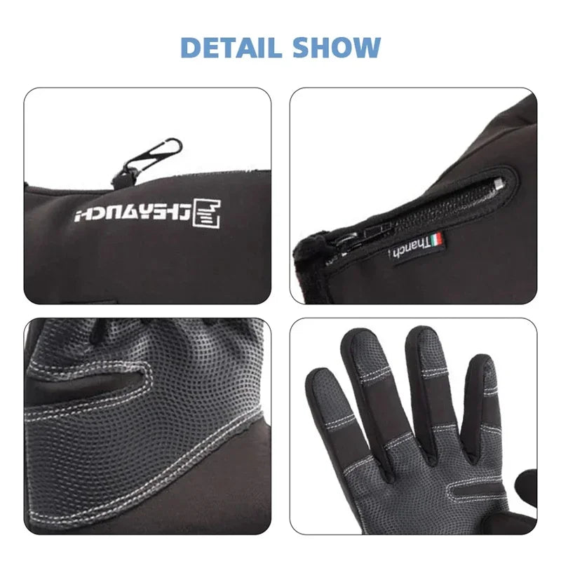 Waterproof Winter Thermal Touchscreen Gloves – Windproof, Warm & Durable for Sports, Riding, Hiking, and Skiing