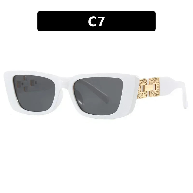 Vintage Small Cat Eye Sunglasses for Women – Trendy Black Fashion Shades Outdoor UV Protection