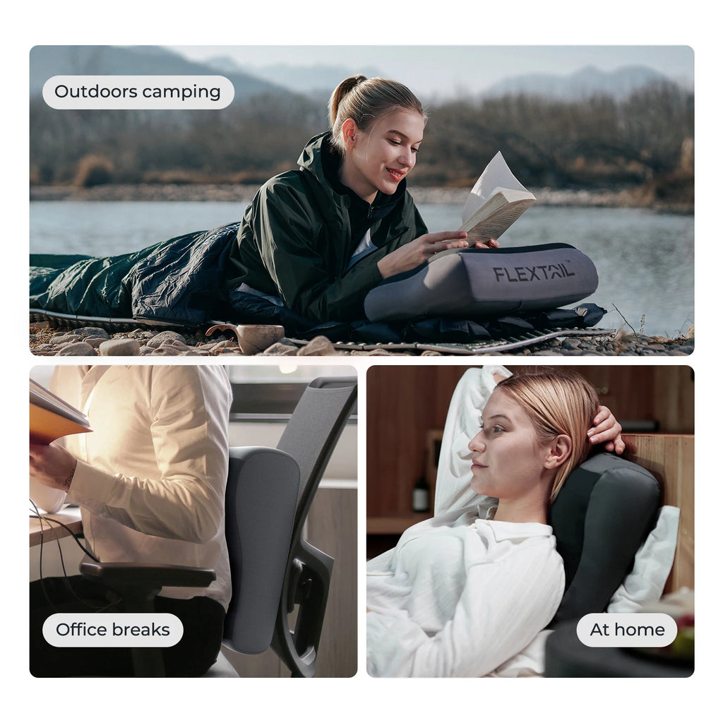 FLEXTAIL Inflatable Camping Pillow – Ergonomic Comfort Anywhere