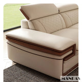 MINGDIBAO Italian Genuine Leather L-Shaped Sofa Set with Adjustable Headrests, Bluetooth Speaker & Wireless Charging thumbnail 25