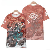 Genshin Impact Cartoon Kids T-Shirt – Unisex Short Sleeve Summer Tee for Boys & Girls thumbnail 7