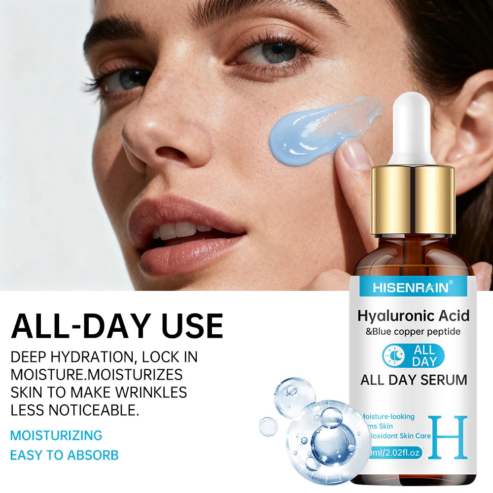 HISENRAIN Vitamin C Retinol Hyaluronic Acid Serum Duo Anti Aging Brightening Hydration Combo
