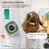 Smart WiFi Air Purifier with HEPA Filter, Tuya App & Alexa Control – Portable Home Air Cleaner with PM2.5 Display thumbnail 12