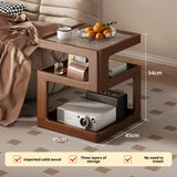 Solid Wood Bedside Table with Storage – Modern Minimalist Bedroom Side Table thumbnail 30