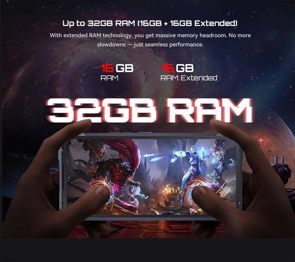 Cubot KingKong 11 Rugged 5G Smartphone, 10200mAh Battery, Dimensity 7025, 32GB RAM, 256GB ROM, 108MP Triple Camera, 6.72" FHD+ 120Hz Display, Android 15