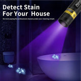 365nm Mini UV LED Blacklight Flashlight USB Rechargeable – Nail Lamp, Pet Stain, Money & Scorpion Detector thumbnail 2