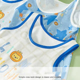 Boys Cartoon Dino Car Cotton Tank Top Singlet Underwear – Kids Summer Undershirt 3-10T thumbnail 12