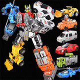 Transformation Toy Robot 6-in-1 Rescue Team Combined Alloy Robot – Birthday Gift thumbnail 2