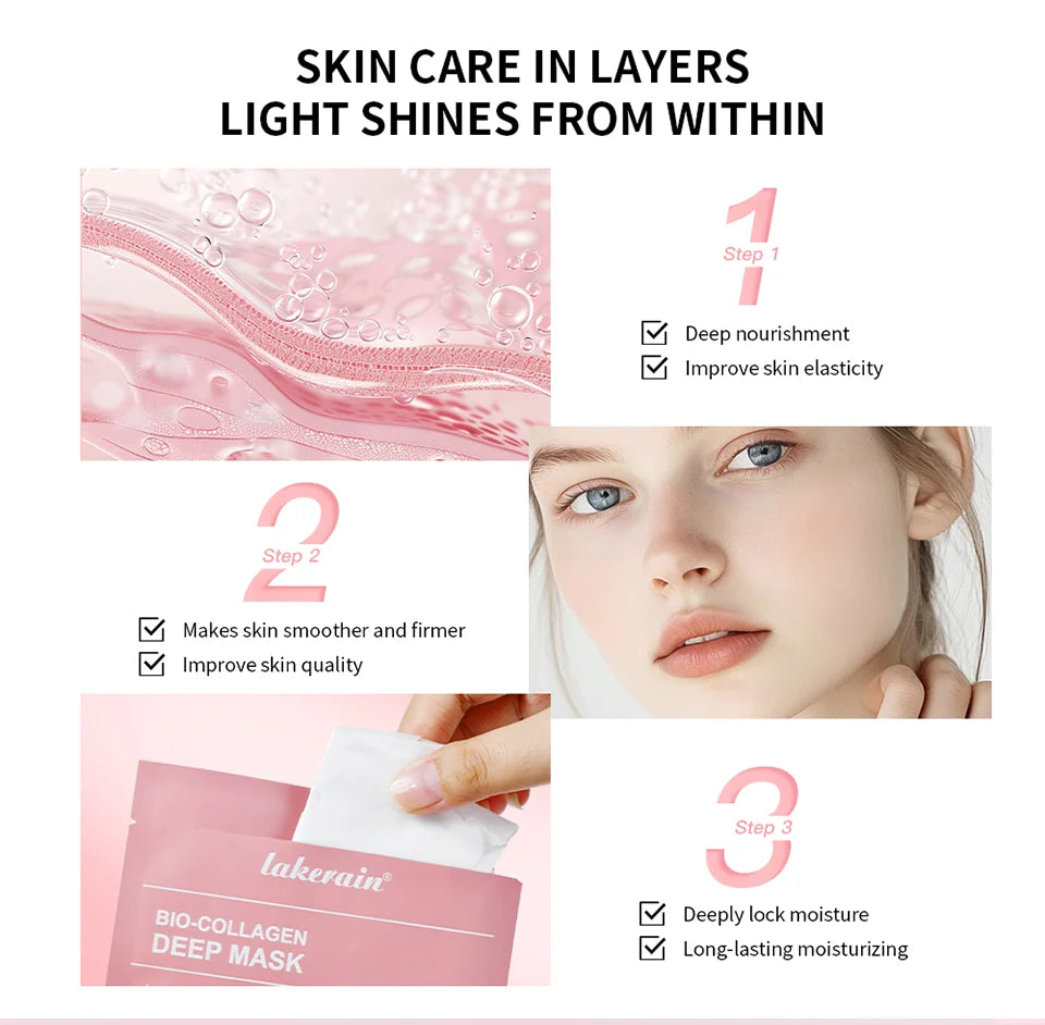 Bio-Collagen Deep Face Mask Overnight Hydrating Mud Mask for Pore Minimizing, Firming and Brightening 34g