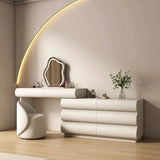 Mirror Drawers Vanity Table with Chair – Modern Bedroom Makeup Storage Organizer thumbnail 4