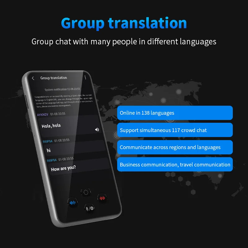 S85 Pro Smart Language Translator Device – 4” Touch Screen, 138 Languages, Offline Translation, Camera & Voice Recorder