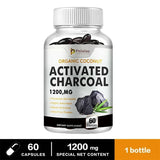 Activated Charcoal Capsules for Gut Health, Bloating and Gas Relief – Digestive Detox and Colon Cleanse Supplement – 30/60/120 Capsules thumbnail 12