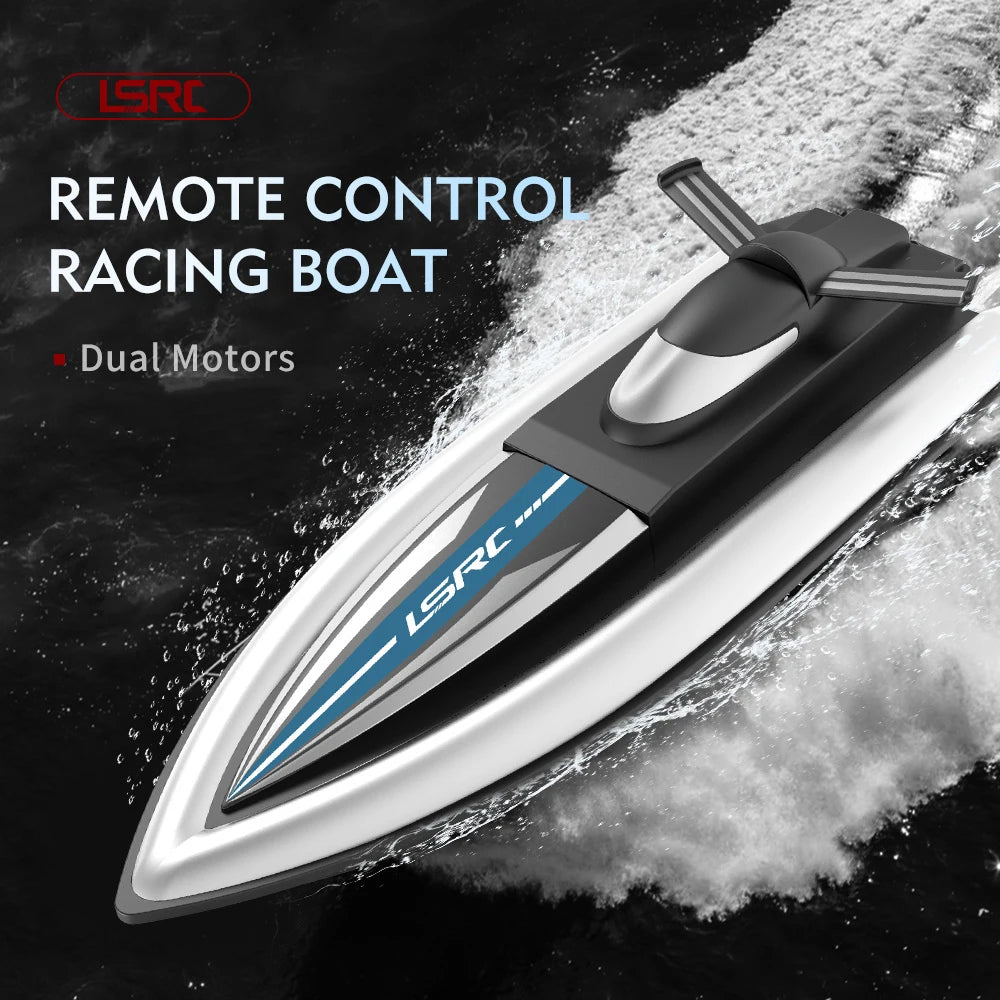 2.4G LSRC-B8 High-Speed RC Racing Boat – Waterproof Electric Remote Control Speedboat for Teens