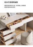 Mirror Drawers Vanity Table with Chair – Modern Bedroom Makeup Storage Organizer thumbnail 21