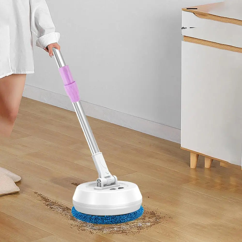 Electric Mop 180° Rotatable Round Broom – Adjustable Super Absorbent Floor & Window Cleaner for Hardwood, Tile & Bathroom