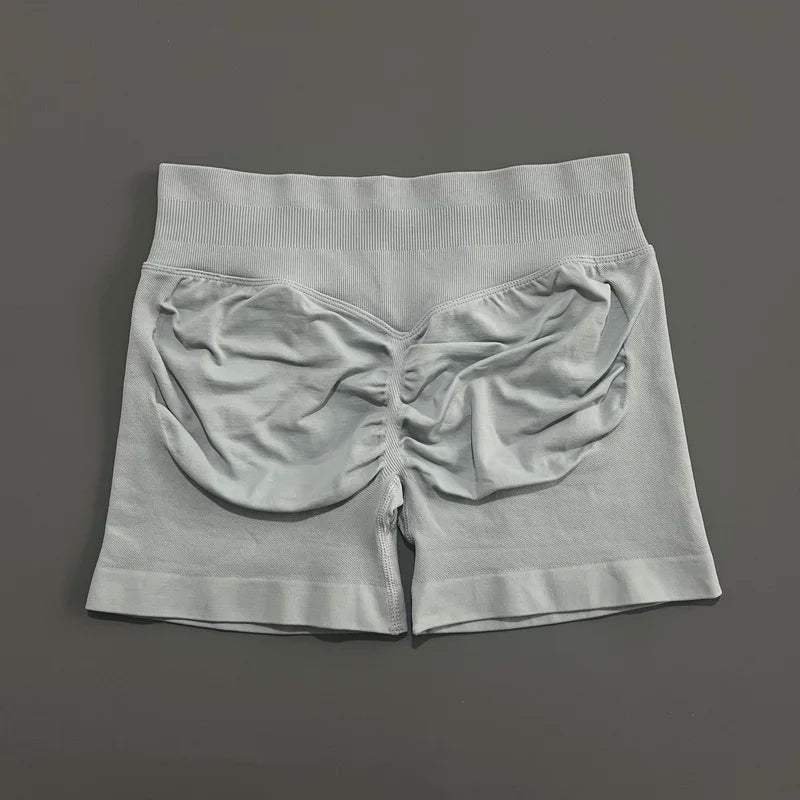 Women High Waist Fitness Shorts – Yoga, Gym, Running Sportswear