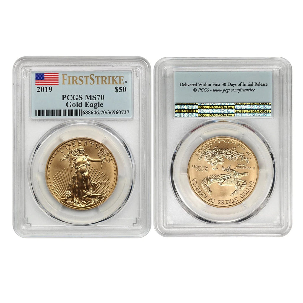 2019 United States Gold Eagle $50 Coin – PCGS Graded Collectible (Sealed Box)