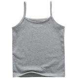 Cotton Girls Tank Top – Breathable Kids Camisole, Solid Color Sleeveless Vest for Ages 3-8 thumbnail 19