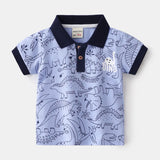Fashion Kids Boys Polo Shirt – Luxury Stand Collar Summer Tee, Soft Breathable Cotton thumbnail 33