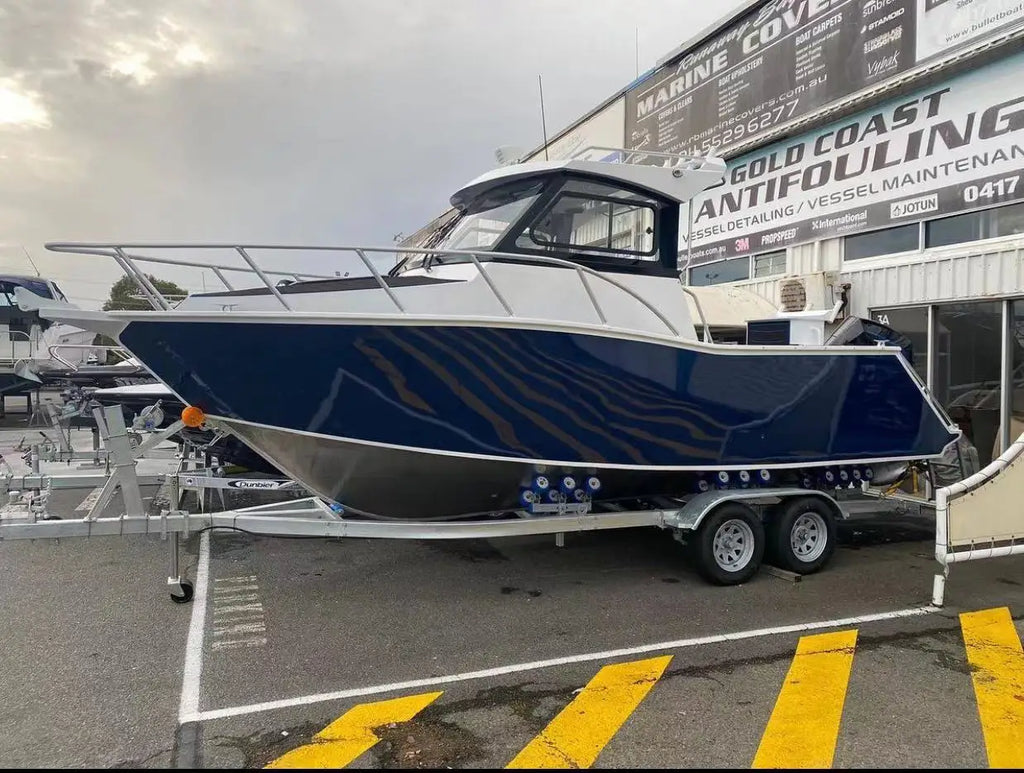 22ft High-Speed Aluminum Fishing Boat with Outboard Engine | Sport Yacht Cabin Cruiser