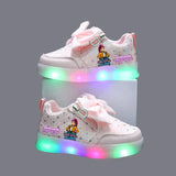 Kpop Demon Hunter LED Sneakers for Kids – Luminous Anime Tennis Shoes for Girls & Boys thumbnail 4