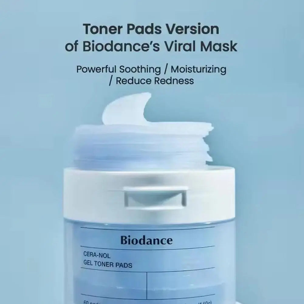 Korean Biodance Collagen Cotton Tablets – Elastic Firming Pore Moisturizing & Calming Facial Pads (60 Pads)