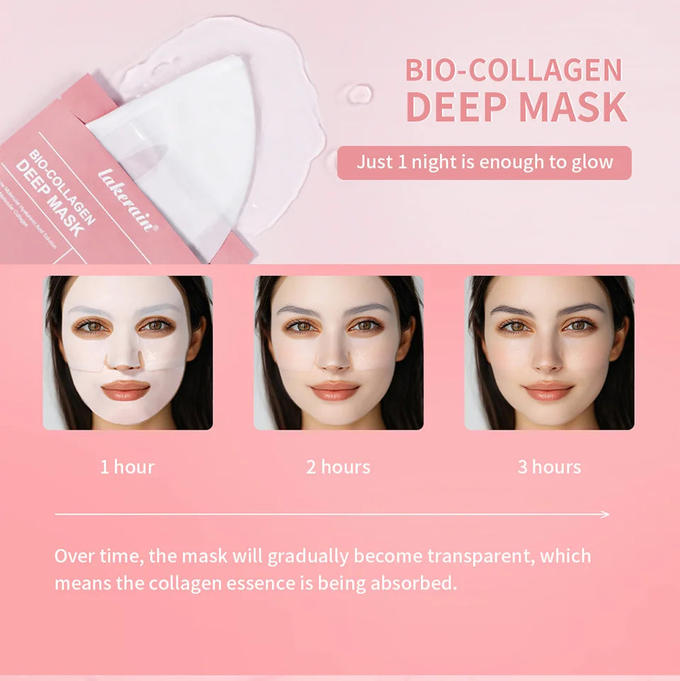 Bio-Collagen Deep Face Mask Overnight Hydrating Mud Mask for Pore Minimizing, Firming and Brightening 34g