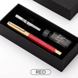 Exquisite Resin Fountain Pen Set 0.5mm Medium Nib with 15ml Ink Gift Box – Luxury Metal Calligraphy & Office Writing Pen thumbnail 16
