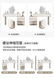 Mirror Drawers Vanity Table with Chair – Modern Bedroom Makeup Storage Organizer thumbnail 17