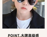 Kids Metal Oval Sunglasses – Cute Fashion Mirror Lens UV Protection for Boys & Girls thumbnail 9