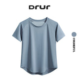 DRUR Women’s Breathable Yoga & Gym T-Shirt – Quick Dry Short Sleeve Workout Top thumbnail 1
