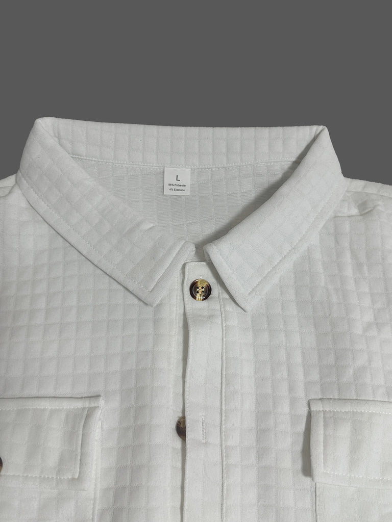 Men’s Spring Business Casual Single-Button Multi-Pocket Jacket