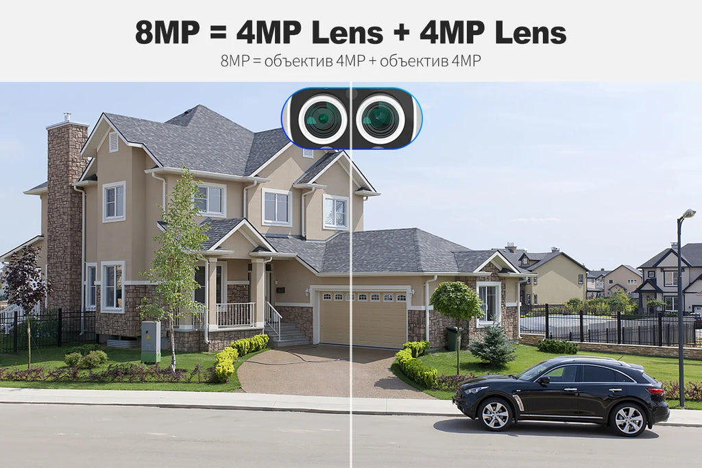 Techage 16CH 8MP Dual Lens PTZ POE CCTV Camera System with Human Detection and Two-Way Audio