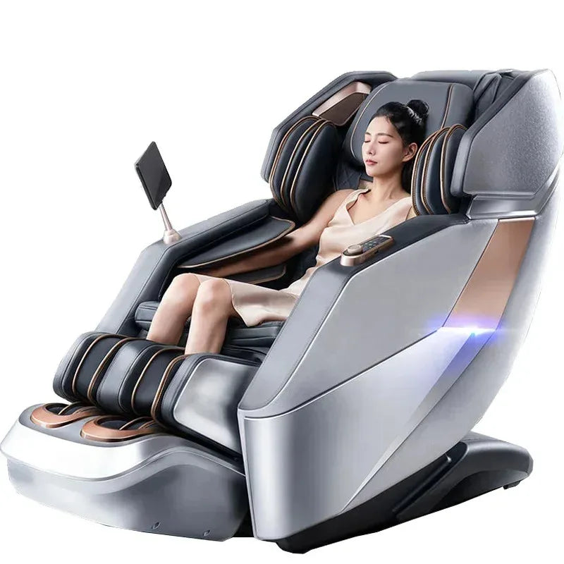 Luxury 4D Zero Gravity Full Body Massage Chair with SL Track, Heating & Bluetooth