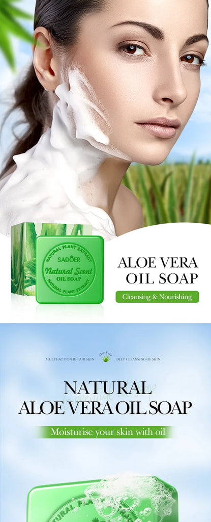 Aloe Vera Essential Oil Soap – Natural Handmade Cleansing & Moisturising Bar 100g