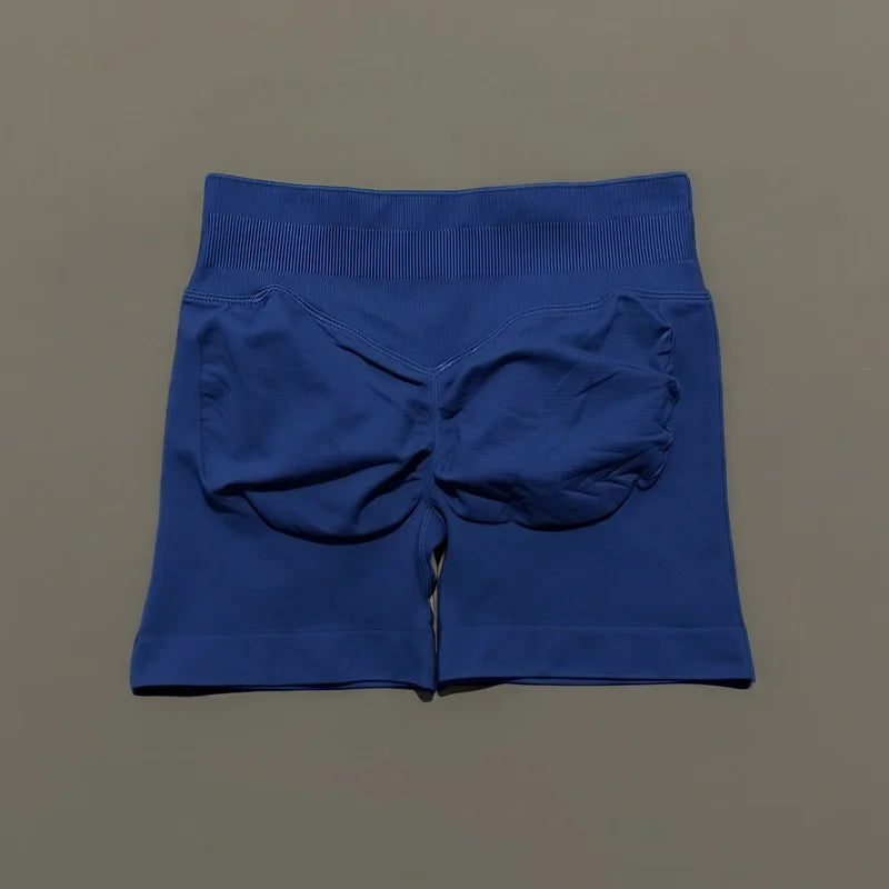 HISTELLO Women’s 4.5" Impact Fitness Biker Shorts – Low Waist Scrunch Butt Yoga & Gym Shorts