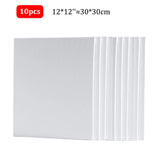 10 Pcs Cotton Canvas Board Set Primed White Painting Panels for Oil, Acrylic, Watercolor & Gouache HB-17 thumbnail 20