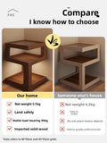 Solid Wood Bedside Table with Storage – Modern Minimalist Bedroom Side Table thumbnail 19