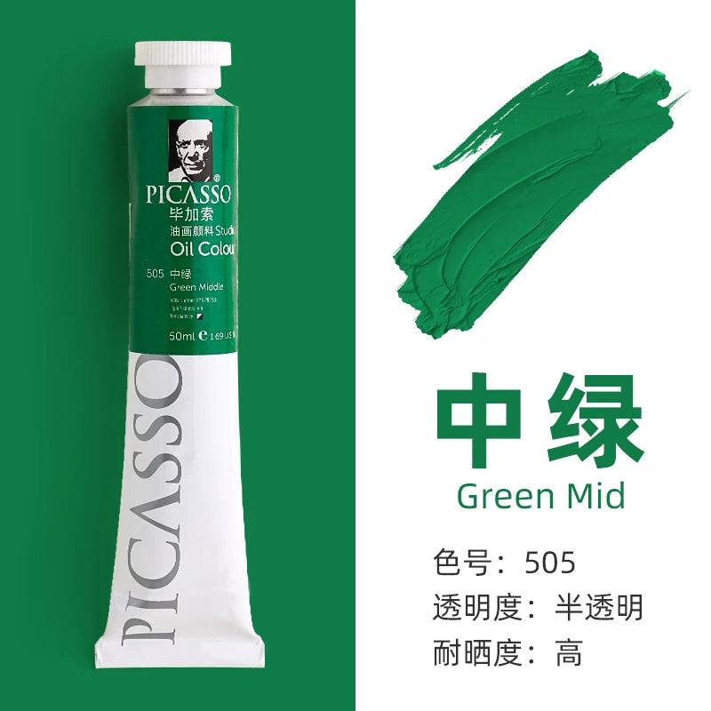 170ml Phoenix Large Tube Oil Paint – Non-Toxic, High Tint Strength, Mixable Artist Paint for Canvas & DIY Art