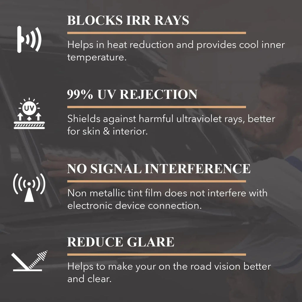 50cm x 3m / 10m Car Window Tint Film Privacy Vinyl Sunshade UV Protection Solar Glass Cover