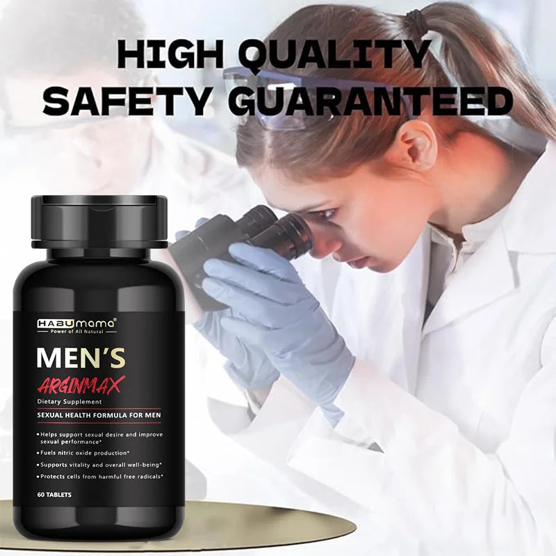 L-Arginine Male Enhancing Supplement 60 Tablets – Performance, Strength and Endurance Support