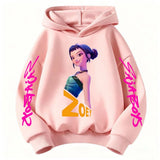 New Fashion Kpop Devil Hunter ZOEY Hoodie for Children – Cute Harajuku Unisex Sportswear thumbnail 3