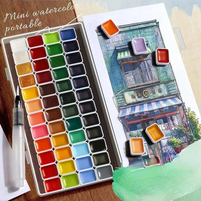 Professional Watercolor Paint Set 24/60/98/130 Colors