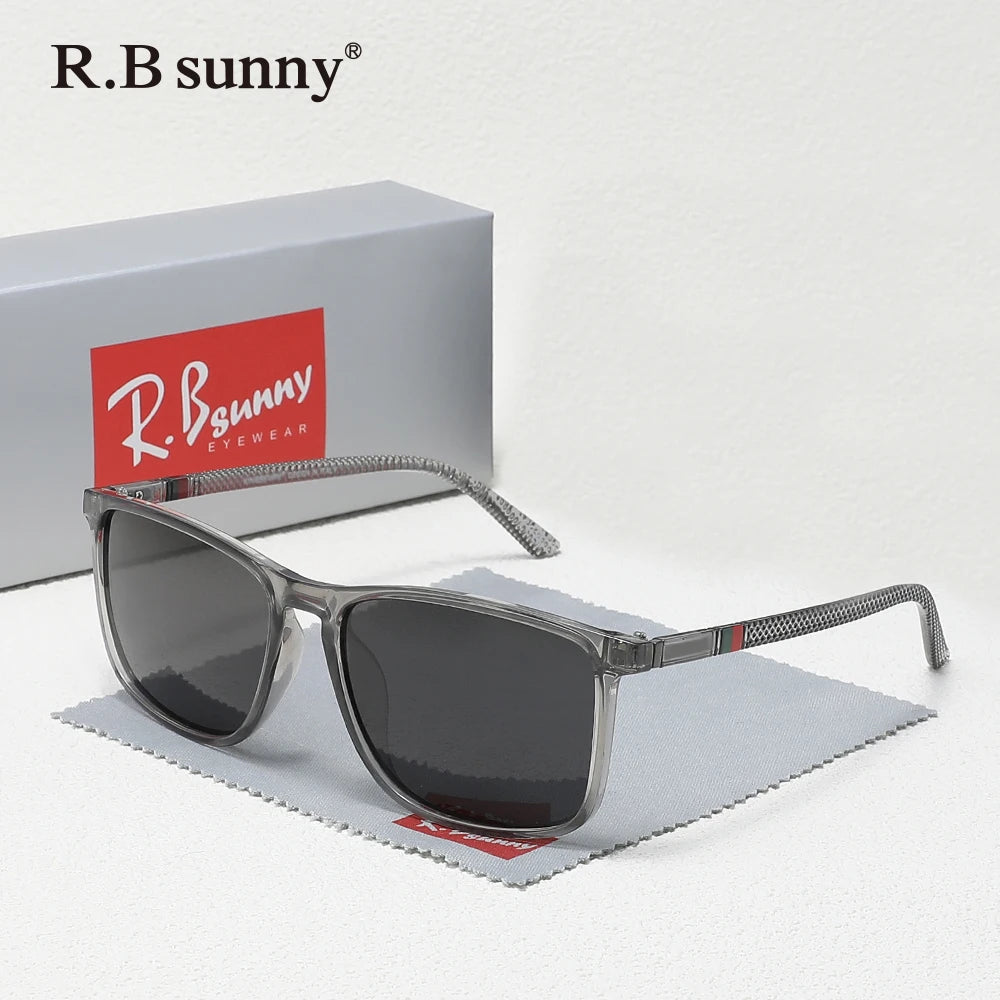 Classic Rectangle Polarized UV400 Sunglasses for Men and Women – Driving & Fishing Eyewear
